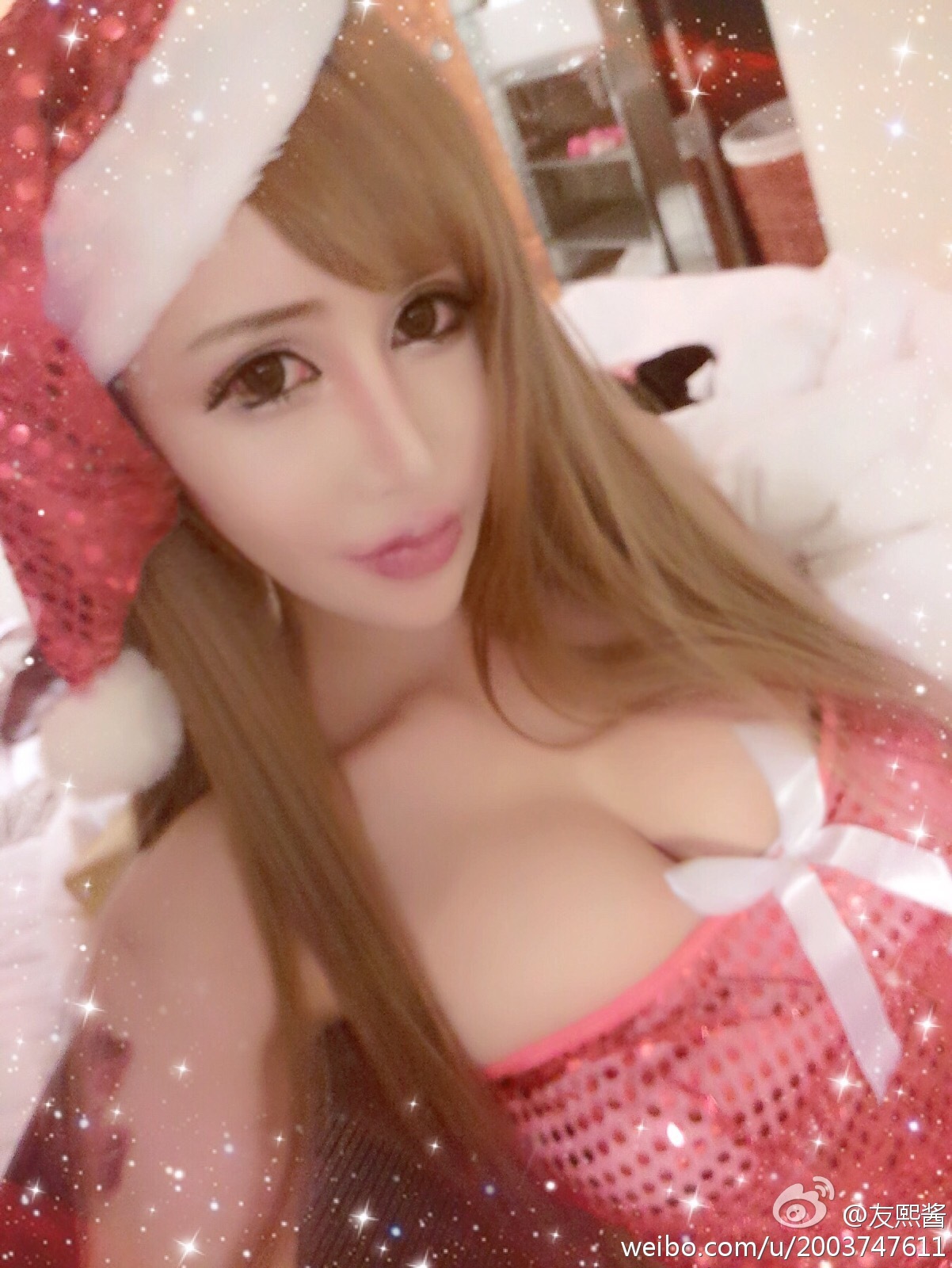 G罩美胸 火爆的辣子 友熙酱 微博自拍破解私密图片 2